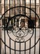 Iron fence with pattern