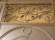 Iron fence with pattern