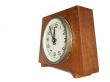 retro antique clock isolated over white_1
