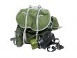 Gas mask and backpack