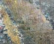 Fragment of linen with the oil paints.