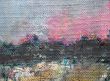 Fragment of linen with the oil paints.