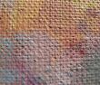 Fragment of linen with the oil paints.