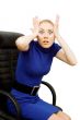 Horrified business woman