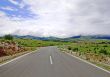 Way into cloudy sky