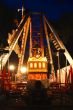 carousel in evening park