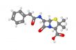 Ball and stick model of penicillin molecule