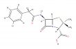 Structural formula of penicillin
