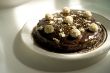 Chocolate cake with sweet decoration
