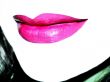 Makeup pink lips