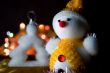 Christmas snowman and tree