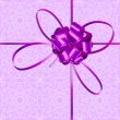 Background with violet bow