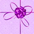 Background with violet bow