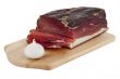 Bacon on chopping board