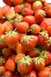 Ripe strawberries macro