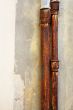 Rusted pipes on the wall