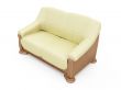 Couch over white