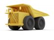 Isolated big dump truck