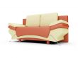 Sofa over white
