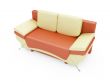 Sofa over white