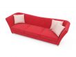Sofa over white
