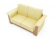 Sofa over white