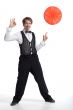 Juggler show up to his props