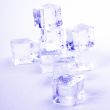 ice cubes closeup