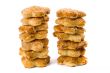 two stacks of cookies