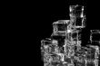 stack of ice cubes