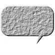 3D Stone Speech Bubble