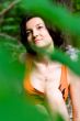 female in summer forest