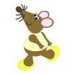 Cartoon of a Dancing Mouse