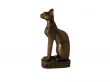  bronze figurine cat isolated on a white