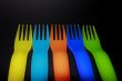 plastic forks background