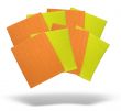 yellow and orange napkins with shadow isolated