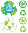 Recycle Symbol and Earth