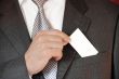 Businessman with business card