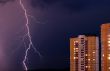Thunderstorm in the city