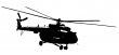 Silhouette helicopter