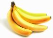 Yellow ripe bananas isolated