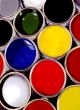 Assorted Cans of Paint