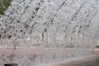 Streams of fountain close-up