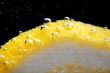 lemon in water closeup