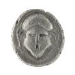 Crested Helmet on Ancient Greek Diobol 350 BC