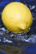 Lemon in the water macro