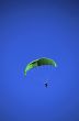 Paragliding and nice blue sky