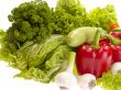fresh tasty vegetables on white background