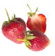 fresh tasty strawberry on white background