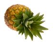 pineapple on white background with clipping path